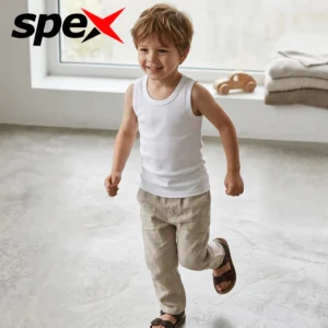 Home spex kids white cotton inner vest – soft breathable sleeveless undershirt for boys | premium comfort daily wear