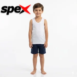 Home spex kids white cotton inner vest – soft breathable sleeveless undershirt for boys | premium comfort daily wear