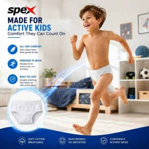 Home spex premium kids brief (black) – soft cotton comfort for everyday wear (copy)
