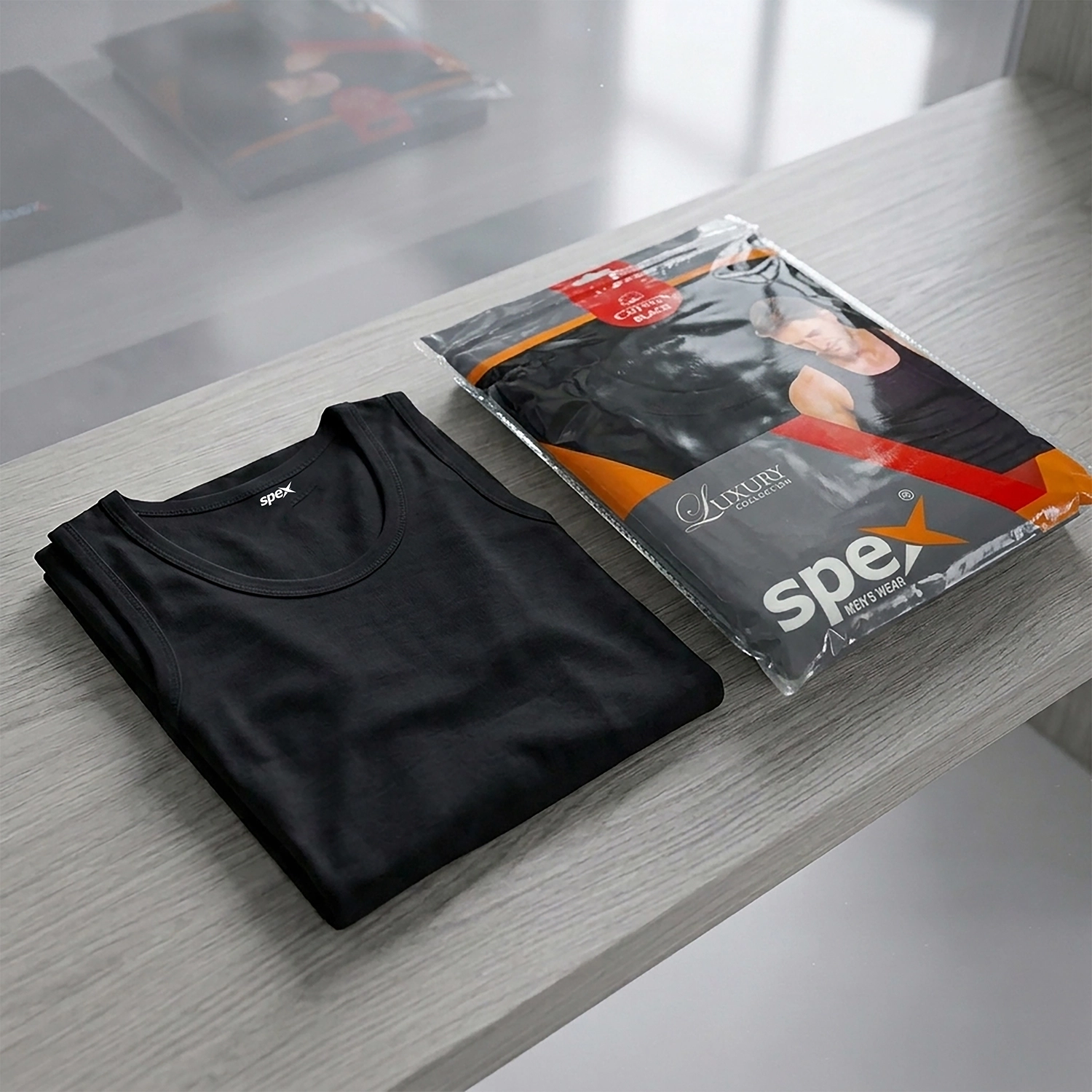 spex premium men sleeveless cotton vest soft daily wear tank (black) spex premium men sleeveless cotton vest soft daily wear tank (black)