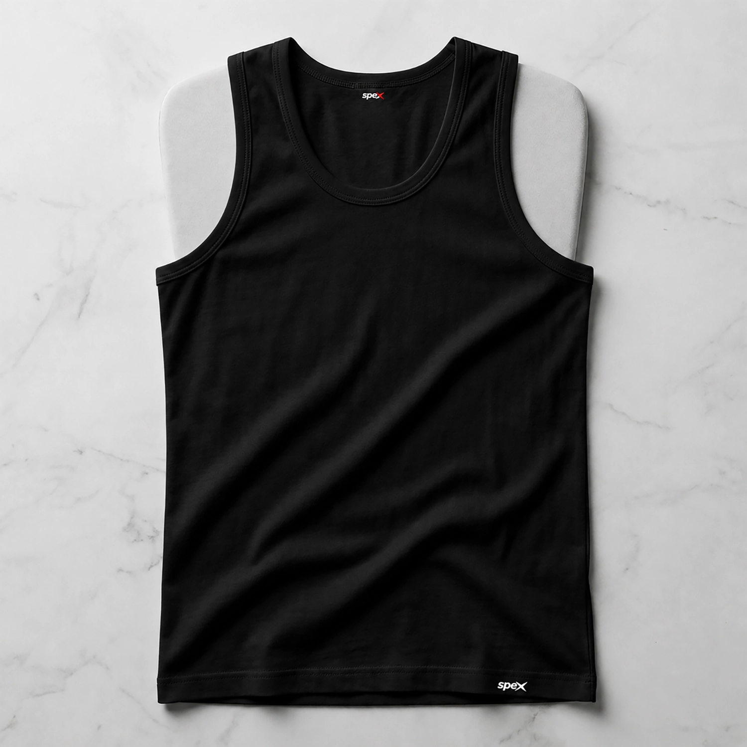 spex premium men sleeveless cotton vest soft daily wear tank (black) spex premium men sleeveless cotton vest soft daily wear tank (black)