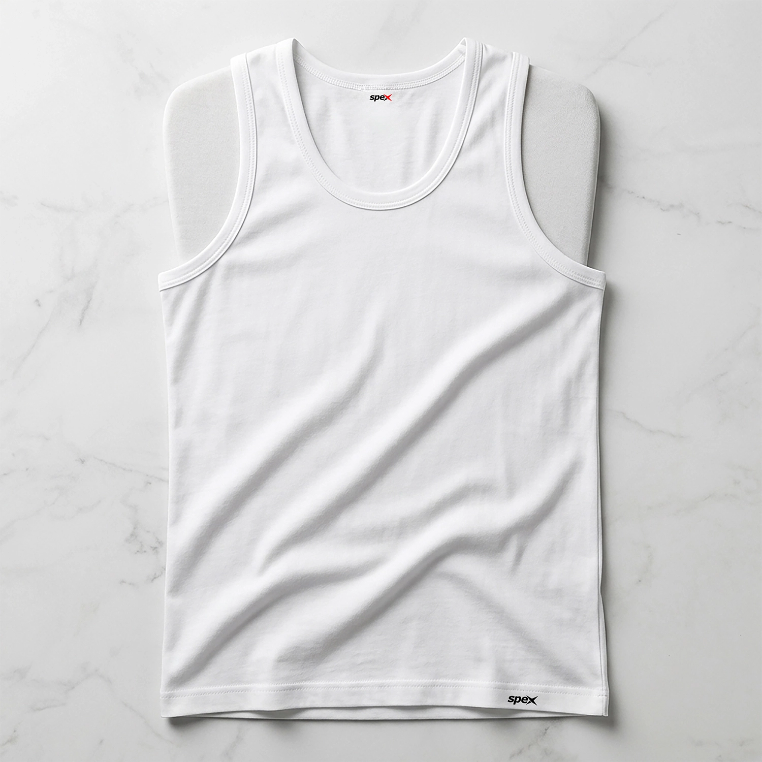 spex men’s signature cotton tank vest soft breathable sleeveless shirt (white) spex men’s signature cotton tank vest soft breathable sleeveless shirt (white)
