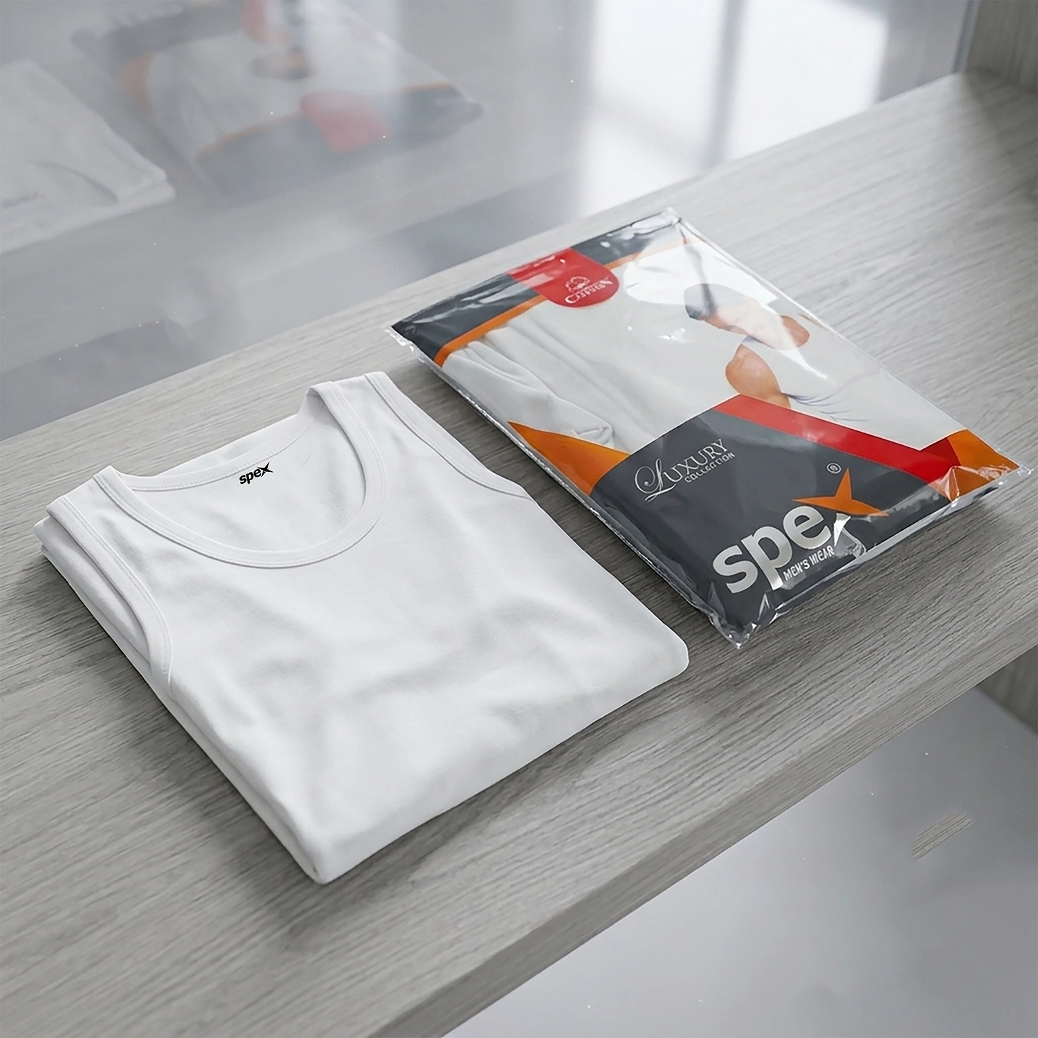 spex men’s signature cotton tank vest soft breathable sleeveless shirt (white) spex men’s signature cotton tank vest soft breathable sleeveless shirt (white)