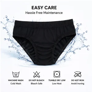 Home spex ladies cotton brief – soft & breathable women underwear | comfortable mid rise panty for daily wear (black)