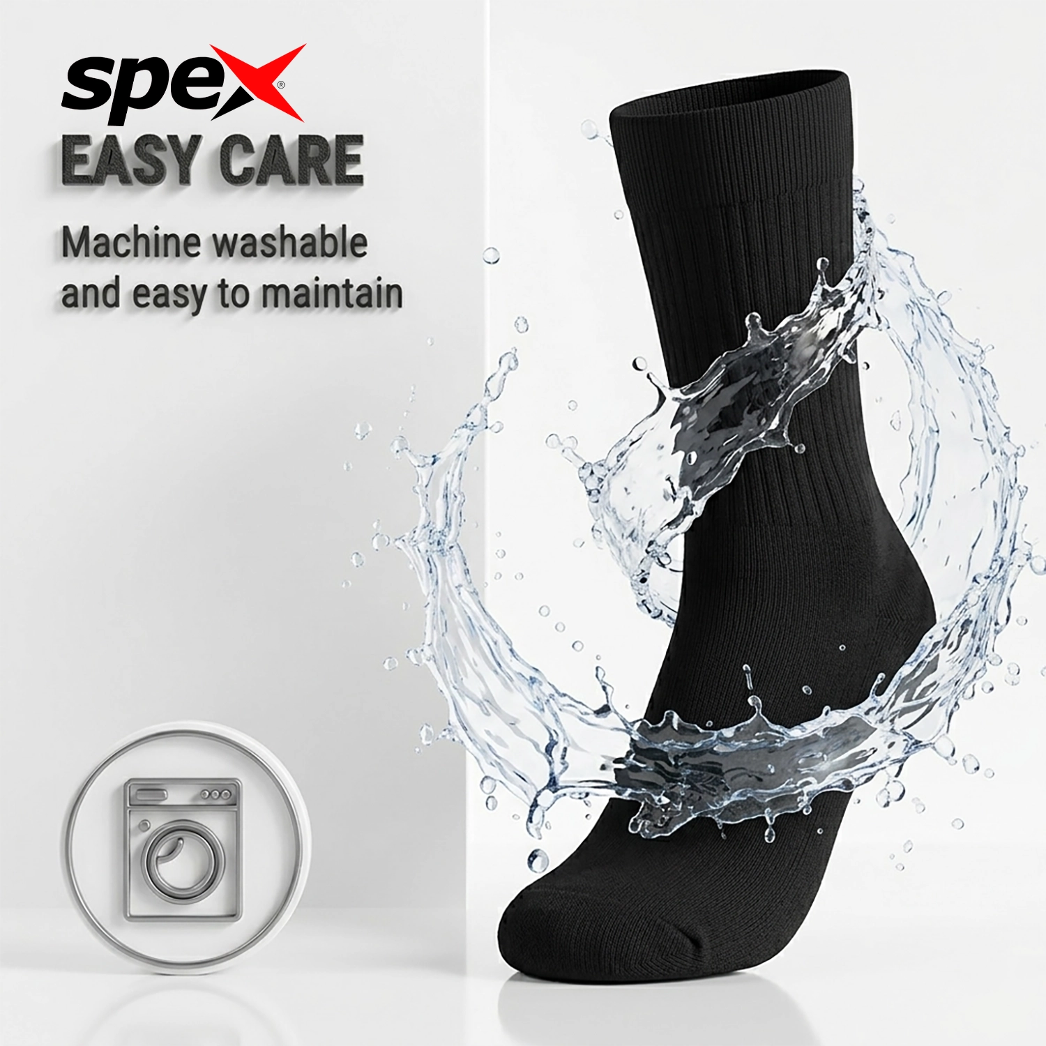 spex premium white crew socks – durable, breathable & long lasting cotton socks for men spex premium white crew socks – durable, breathable & long lasting cotton socks for men